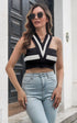 'Greer' Knit Crop Top - Celes Fashion